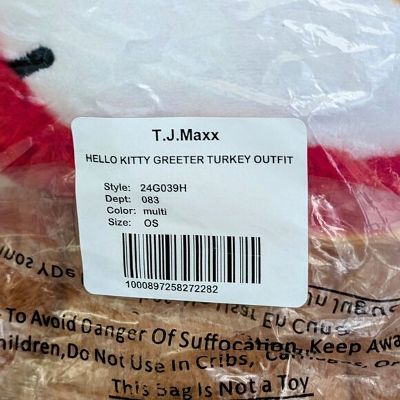 New 2024 Hello Kitty 18” Harvest Greeter Thanksgiving Turkey 🦃 - Picture 3 of 8